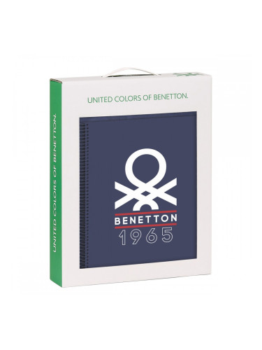 Канцеларски сет Benetton Varsity Сив Морско син 2 Части