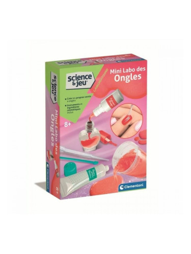 Занаятчийска игра Clementoni Mini Nail Lab Create your own nail polish (FR)