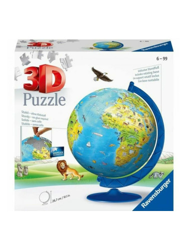 Пъзел Ravensburger 3D World Map 180 Части