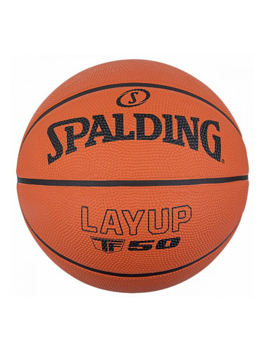 Баскетболна Топка Spalding Layup TF-50 Тъмно Оранжево (Размер 6)