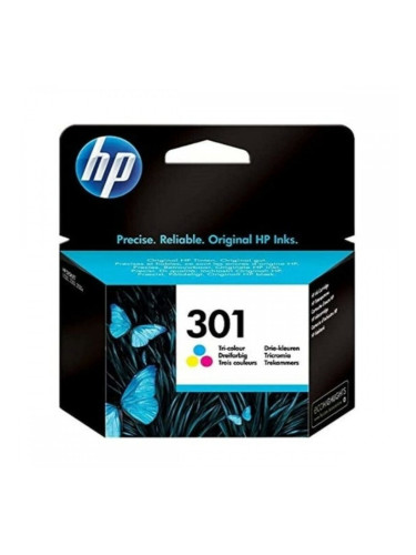 Оригиална касета за мастило HP Cartucho de tinta original HP 301 Tri-color Черен Циан/Магента/Жълт (3 pcs)