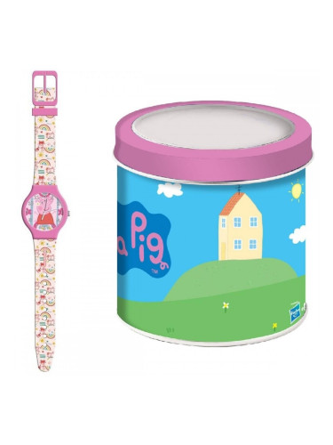 Бебешки часовник Peppa Pig PEPPA PIG - TIN BOX Ø 33 mm