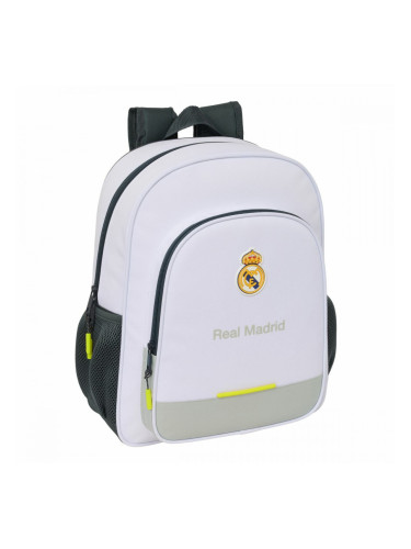 Училищна чанта Real Madrid C.F. Бял 32 x 38 x 12 cm