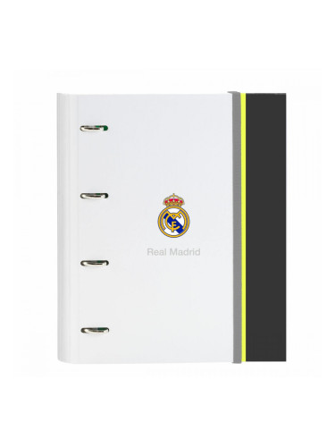 Папка с пръстени Real Madrid C.F. Бял 27 x 32 x 3.5 cm