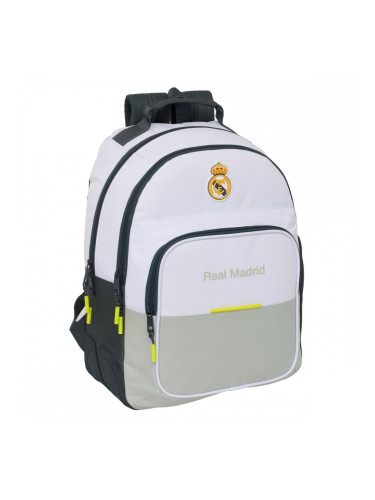 Училищна чанта Real Madrid C.F. Бял 32 x 42 x 15 cm