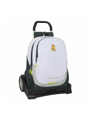 Училищна чанта Real Madrid C.F. Бял 32 x 44 x 16 cm