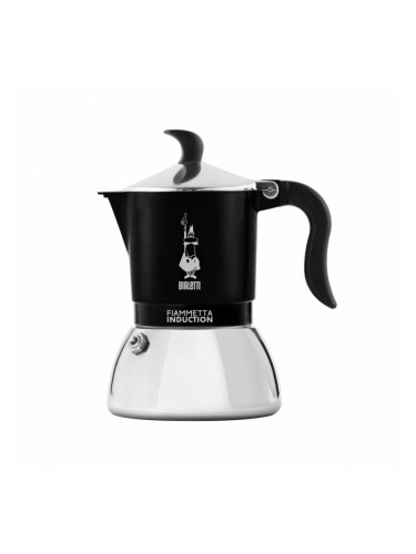 Италианска Кафеварка Bialetti FIAMMETTA Черен Неръждаема стомана 2 Tassid
