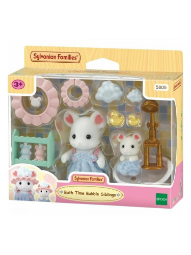 Съчленена Фигура Sylvanian Families Baño de malvaviscos de los hermanos ratones Животни