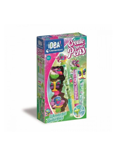 Занаятчийска игра Clementoni CReate you Pens Wonderful Butterflies