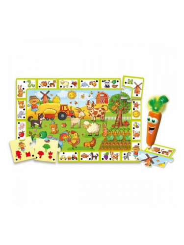 Образователна Игра Lisciani Giochi Hablando Carotina - Happy Farm (2 броя)