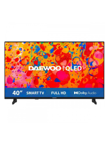 Смарт телевизор Daewoo 40DM95QV 40" Full HD HDR10 WiFi Miracast QLED Direct-LED