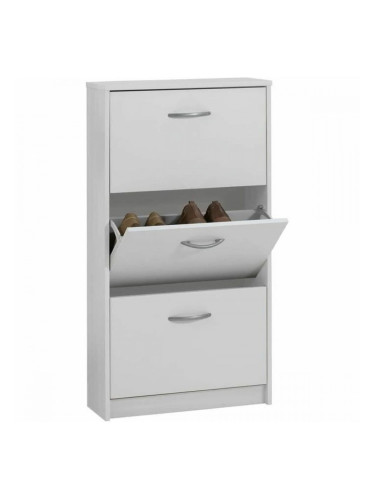 Шкаф за обувки FMD Бял 58,5 x 104,5 x 17 cm