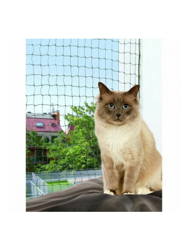 Предпазна Мрежа за Домашни Любимци Trixie Черен Найлон