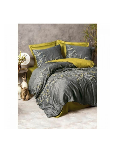 Комплект покривка за завивка Сив 220 x 240 cm