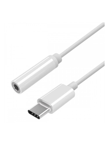 Адаптер за USB-C към Jack 3.5 mm Aisens A109-0384 Бял 15 cm