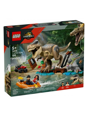 Строителна Игра Lego JURASSIC WORLD 76975 T.Rex River Escape