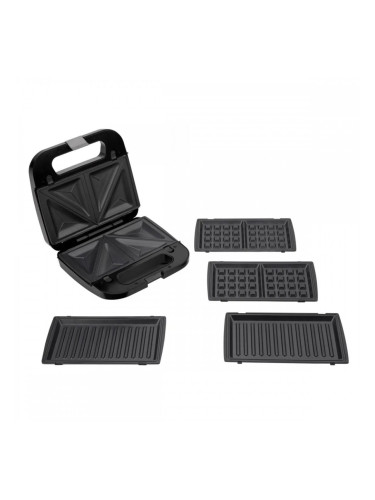 Уред за сандвичи JATA Черен 750 W