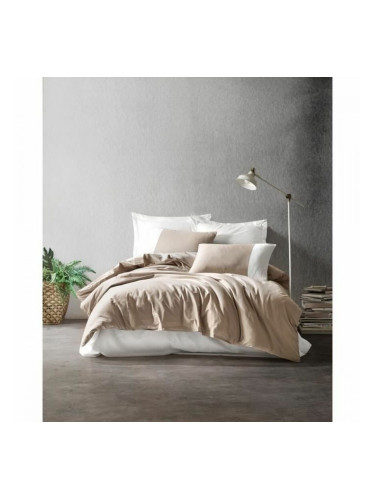 Комплект покривка за завивка Бял Кафяв 220 x 240 cm