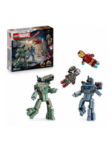 Строителна Игра Lego 76320 Iron Man & War Machine VS Hammer Drones 204 Части