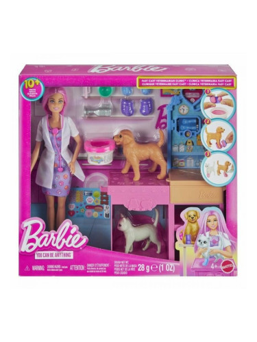 Playset Barbie Veterinarian Clinic 15 Части