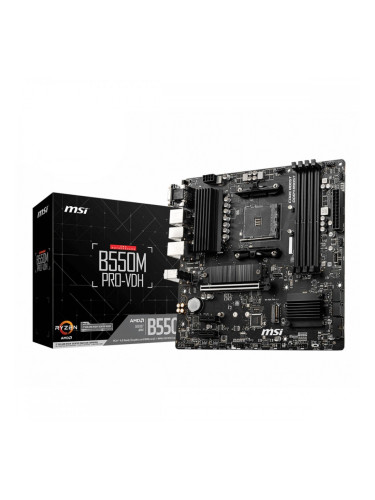 Дънна платка MSI B550M PRO-VDH AMD B550 AMD AMD AM4
