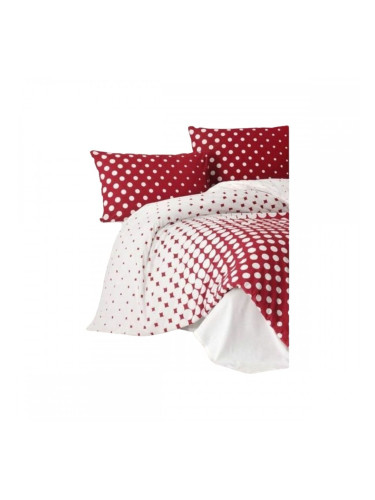 Комплект покривка за завивка Червен 200 легло 3 Части