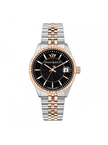Мъжки часовник Philip Watch R8253597085 Черен Сребрист
