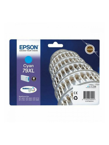 Оригиална касета за мастило Epson 79XL Pisa Tower Синьо-зелен