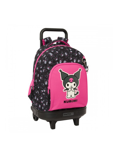 Училищна чанта Kuromi Черен Фуксия 33 x 45 x 22 cm