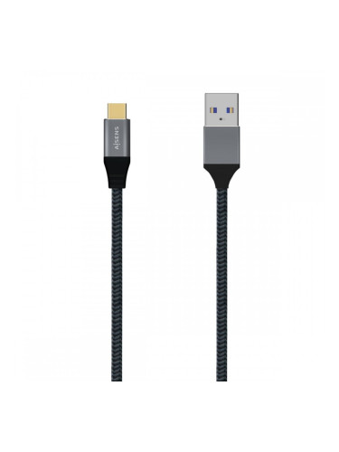 Кабел USB-C Aisens A107-0631 Сив 1 m