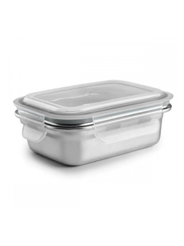 Кутия за обяд Ibili 669304 Сребрист Неръждаема стомана Квадратен 400 ml