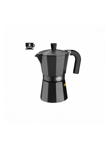 Италианска Кафеварка BRA INOX BLACK 3T Черен