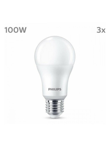 LED крушка Philips A67 Бял E 100 W E27 3 броя (4000 K)