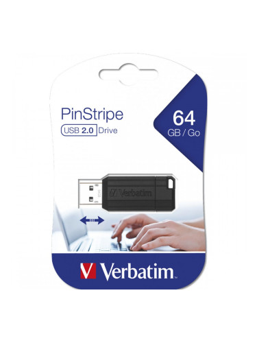 USB стик Verbatim 49065 Черен 64 GB