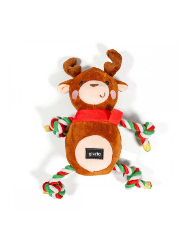 Плюшени Животни за кучета Gloria XMAS RUDOLF Кафяв