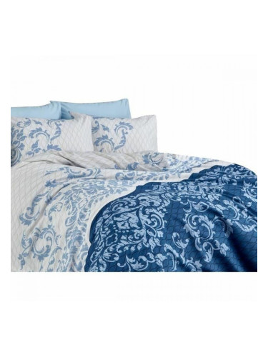 Комплект покривка за завивка Син 200 легло 3 Части