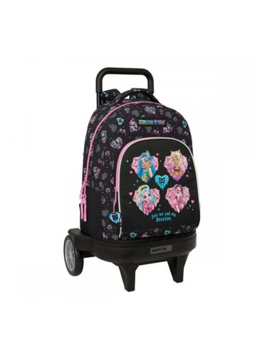 Училищна чанта Monster High Черен 33 x 45 x 22 cm