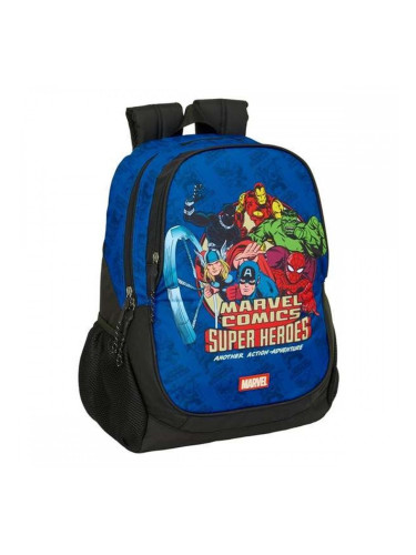 Училищна чанта The Avengers Син Черен 32 x 44 x 16 cm