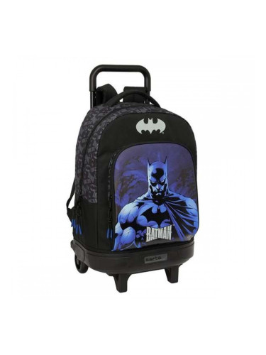 Училищна чанта с колелца Batman Черен 33 x 45 x 22 cm