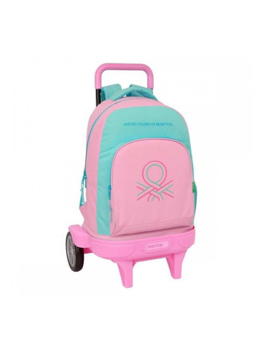 Училищна чанта с колелца Benetton Dolce Многоцветен 33 x 45 x 22 cm