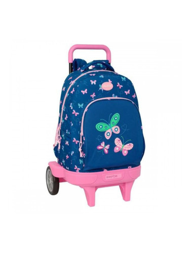 Училищна чанта с колелца BlackFit8 Mariposas Многоцветен 33 x 45 x 22 cm Пеперуди