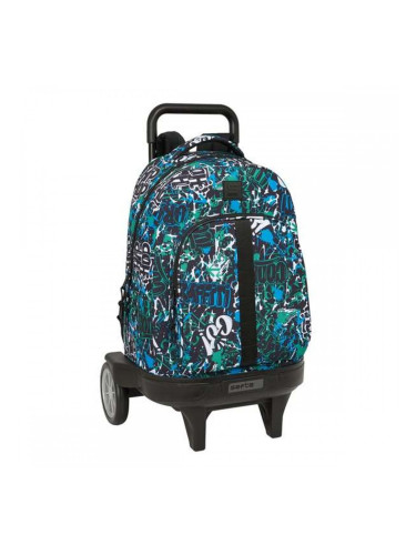 Училищна чанта с колелца Safta Go 33 x 45 x 22 cm Графити