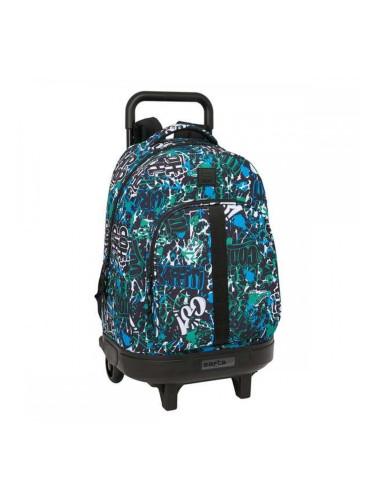 Училищна чанта с колелца Safta Go 33 x 45 x 22 cm Графити