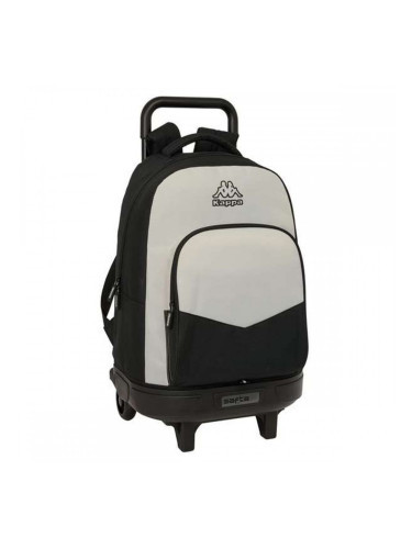 Училищна чанта с колелца Kappa Grey Черен Сив 33 x 45 x 22 cm