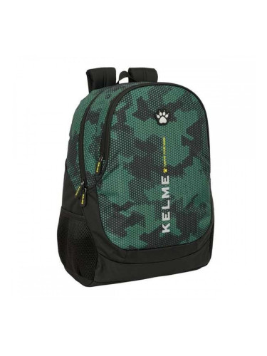 Училищна чанта Kelme Camo Черен Зелен 32 x 44 x 16 cm