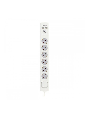 Контакт - 6 изхода с копче TM Electron TMUAD306