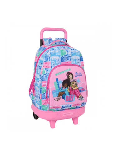 Училищна чанта с колелца Barbie Многоцветен 33 x 45 x 22 cm