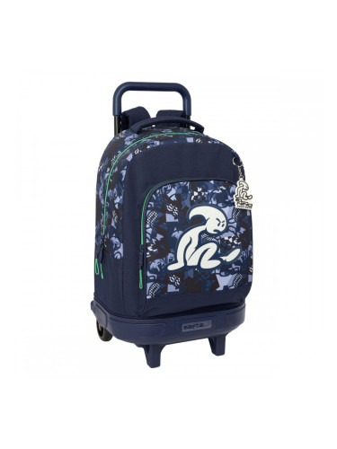 Училищна чанта с колелца El Niño Navy Морско син 33 x 45 x 22 cm