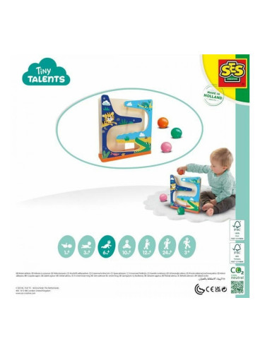 Образователна Игра SES Creative Wooden ball circuit