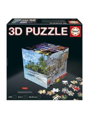 Пъзел Educa 3D 216 Части (6 броя)